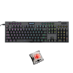 TECLADO REDRAGON HORUS  K618-RGB-SP  NEGRO WIRELESS. RED 100
