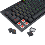 TECLADO REDRAGON HORUS  K618-RGB-SP  NEGRO WIRELESS. RED 100 - Imagen 2