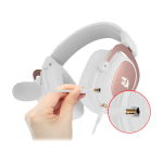 AUDÍFONOS GAMER REDRAGON ZEUS X H510W-RGB 7.1  BLANCO - Imagen 3