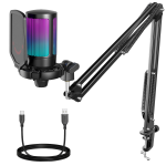 MICRÓFONO GAMER FIFINE A6T BLACK SOPORTE DE BRAZO - Imagen 4