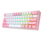 TECLADO REDRAGON FIZZ PRO WIRELESS. SPANISH K616-RGB-PW WHITE/PINK - Imagen 5