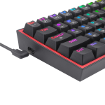 TECLADO REDRAGON FIZZ PRO WIRELESS, ENGLISH K616-RGB-B BLACK - Imagen 4