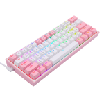 TECLADO REDRAGON FIZZ PRO WIRELESS. SPANISH K616-RGB-PW WHITE/PINK - Imagen 4