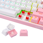 TECLADO REDRAGON FIZZ PRO WIRELESS. SPANISH K616-RGB-PW WHITE/PINK - Imagen 2
