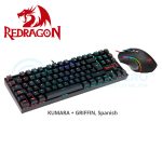 KIT REDRAGON 2 EN 1 KUMARA K552RGB-BA-SP NEGRO - Imagen 2