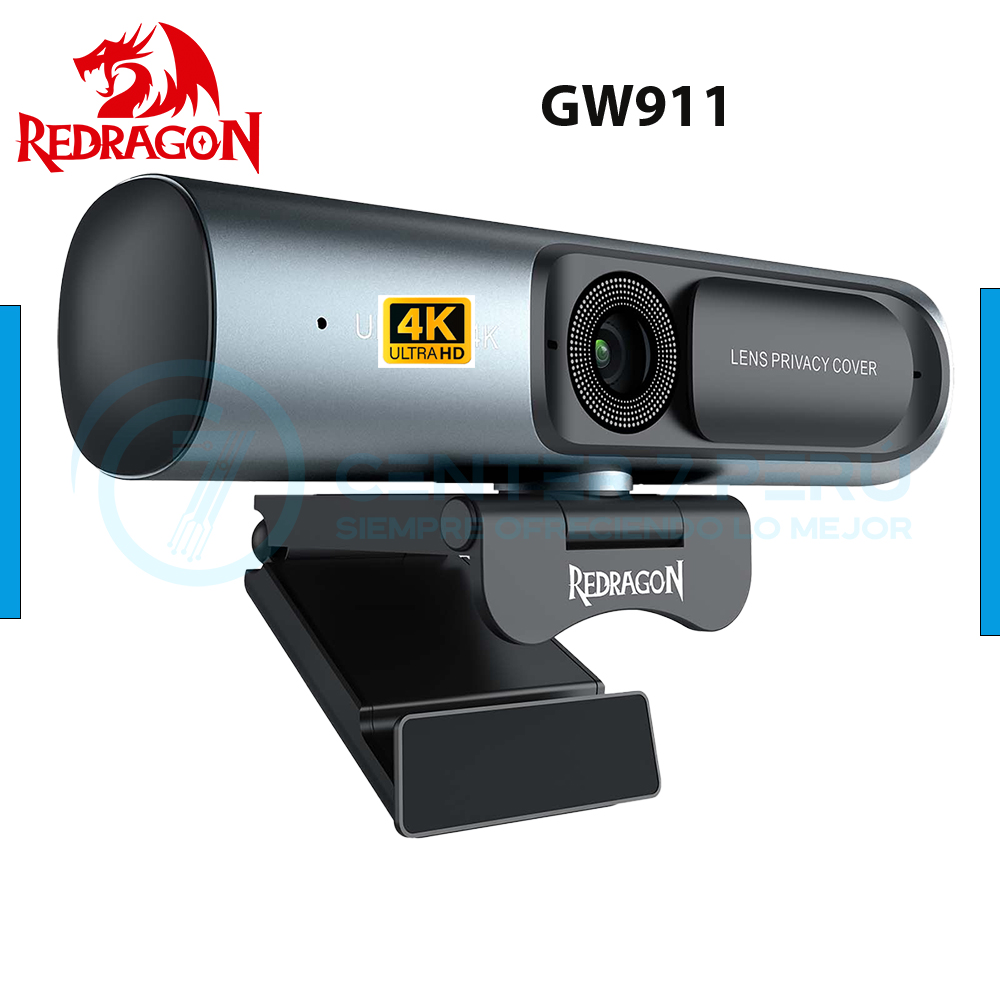 CYBERLENS GW911 3 (1) copia CÁMARA WEB REDRAGON GW911 CYBERLENS 4K - Imagen 1