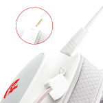 AURICULARES REDRAGON ZEUS PRO RGB H510-WL WIRELESS WHITE - Imagen 6