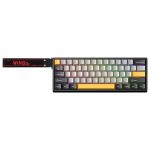 TECLADO AULA WIN60HE MAX CABLEADO BLACK/GREY/YELLOW - MAGNETIC SWITCH - Imagen 2