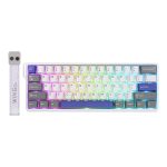 TECLADO AULA WIN60HE MAX CABLEADO GREY/WHITE/BLUE - MAGNETIC SWITCH - Imagen 3