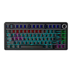 TECLADO AULA F75 RAINBOW CABLEADO INGLÉS BLACK - RED SWITCH