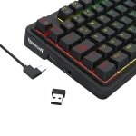 TECLADO REDRAGON UCAL PRO K673 INALÁMBRICO ESPAÑOL BLACK - RED SWITCH - Imagen 3