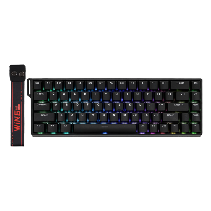 TECLADO AULA WIN68HE CABLEADO BLACK - MAGNETIC SWITCH