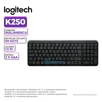 TECLADO LOGITECH K250 BLUETOOTH BLACK
