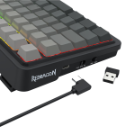 TECLADO REDRAGON EISA MAX K686SP-RGB-MAX NEGRO GRAY WIRELESS ESPAÑOL - Imagen 2