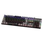 TECLADO T-DAGGER NAXOS RAINBOW, SPANISH T-TGK310-GW-SP BLACK/GREY RED SWICH - Imagen 3