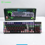 TECLADO T-DAGGER NAXOS RAINBOW, SPANISH T-TGK310-GW-SP BLACK/GREY RED SWICH