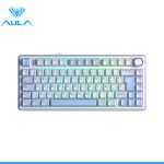 TECLADO AULA F75 RGB INALAMBRICO ESPAÑOL WHITE/CYAN - REAPER SWITCH - Imagen 2