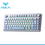 TECLADO AULA F75 RGB INALAMBRICO ESPAÑOL WHITE/CYAN - REAPER SWITCH - Imagen 3