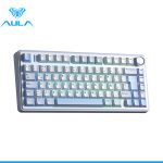 TECLADO AULA F75 RGB INALAMBRICO ESPAÑOL WHITE/CYAN - REAPER SWITCH - Imagen 4