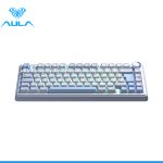 TECLADO AULA F75 RGB INALAMBRICO ESPAÑOL WHITE/CYAN - REAPER SWITCH - Imagen 5