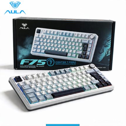 TECLADO AULA F75 RGB INALAMBRICO ESPAÑOL BLUE/WHITE/PURPLE - REAPER SWITCH