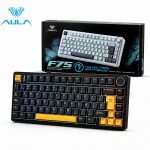 TECLADO AULA F75 RGB INALAMBRICO ESPAÑOL BLACK/YELLOW - REAPER SWITCH